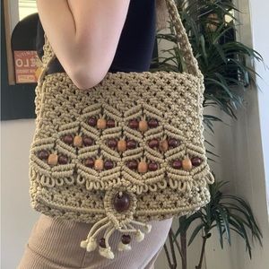 Beautifully Woven Beaded Shoulder Bag